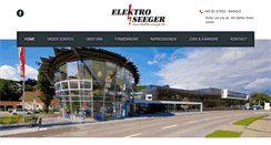 Desktop Screenshot of elektro-seeger.de