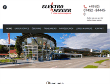 Tablet Screenshot of elektro-seeger.de